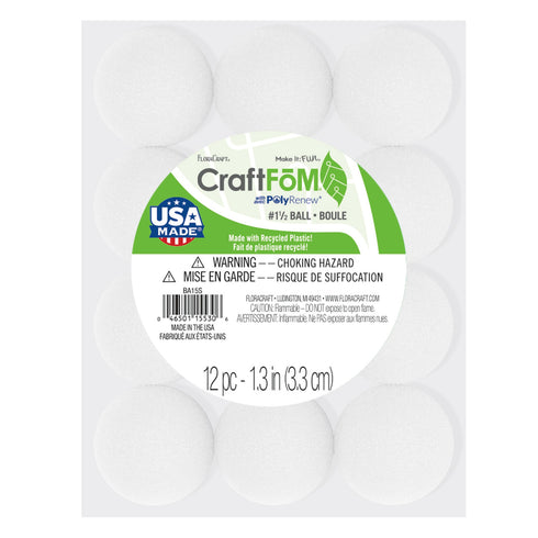 1.3" CRAFT FOAM BALLS